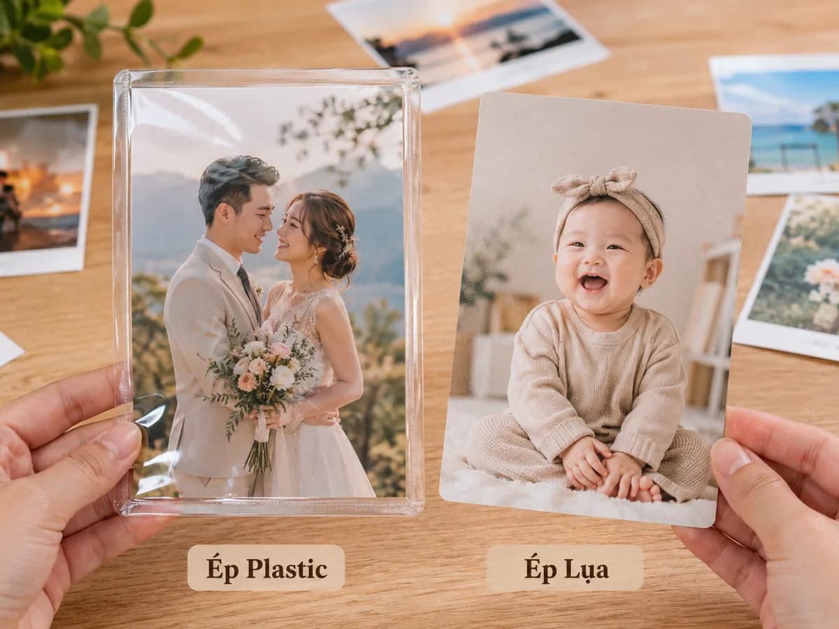 Ảnh in 9x13cm ép Plastic/ép Lụa giá rẻ, sắc nét, lấy nhanh